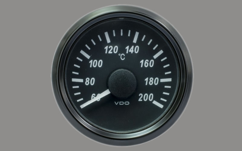 SingleViu Cylinder Temperature Gauge 200°C